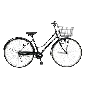 専用　シティサイクル ブラック バスケット付 楽天市場】su（カラーブルー）（シティサイクル｜自転車